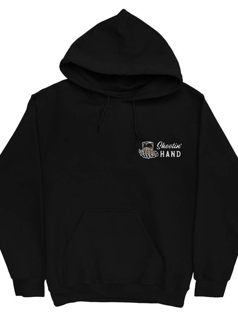 NWT Sendero Provisions Co Shootin Hand Hoodie Black Graphic Fleece Mens Small